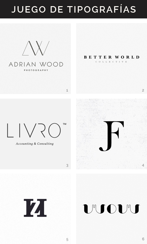 Logotipos tipográficos Hello! Creatividad