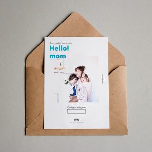 Tarjeta regalo Hello! Mom