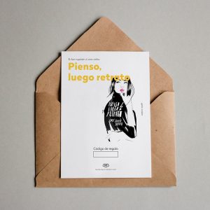 Tarjeta regalo Pienso, luego retrato
