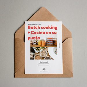 Tarjeta regalo Batch cooking + Cocina en su punto